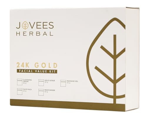 Jovees Herbal 24 Carat Gold Rejuvenating Facial Kit For All Skin Types 250g