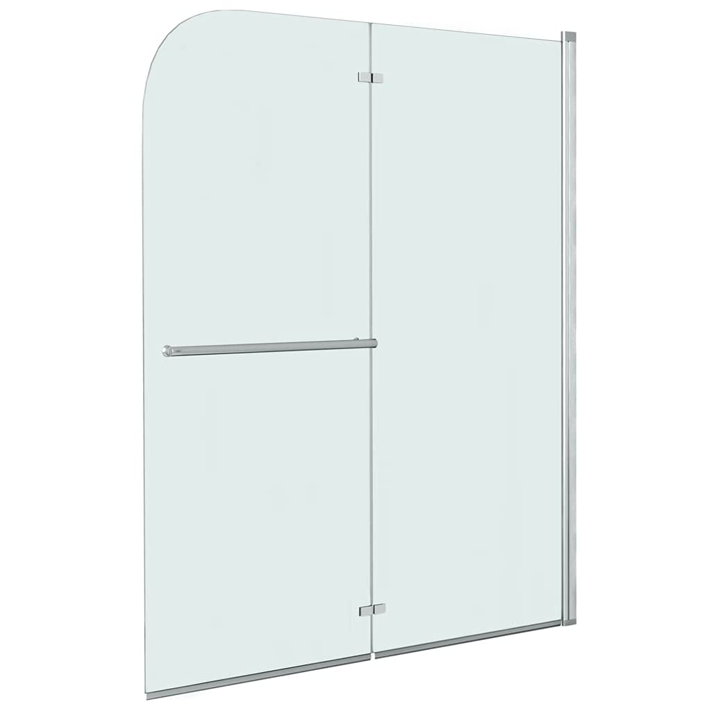 vidaXL Mampara Ducha 1 Hoja Plegable Pivotante + 1 Hoja Fija Cristal Seguridad Vidrio Templado ESG Cabina Baño Transparente Cierre Lateral Bañera