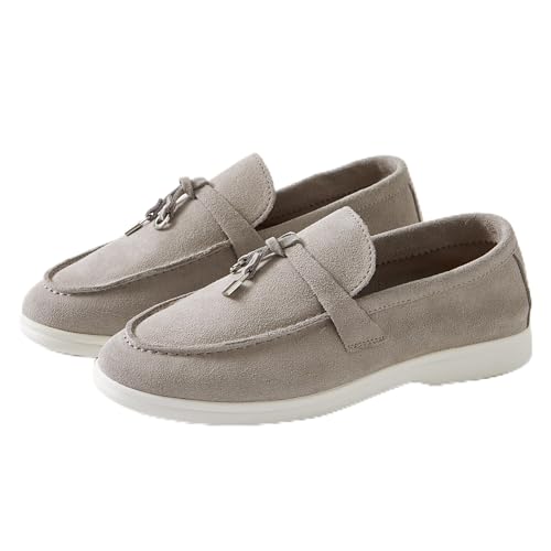 Iron Tipped Loafers for Women, Comfortable Stylish - Lightweight and Breathable Womens Shoes, Women's Loafers & Slip-Ons Casual Shoes