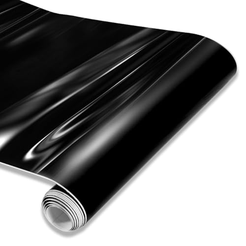 Spurtar Vinylfolie Schwarz Hochglanz, 30,5 x 152 cm, Blasenfrei Klebefolie, Glänzende Schwarze Autofolie Klebefolie Automobil Car Wrapping Folie für Autos Motorräder DIY Zierleisten Schutzfolie Spurtar Vinylfolie Schwarz Hochglanz, 30,5 x 152 cm, Blasenfrei Klebefolie, Glänzende Schwarze Autofolie Klebefolie Automobil Car Wrapping Folie für Autos Motorräder DIY Zierleisten Schutzfolie