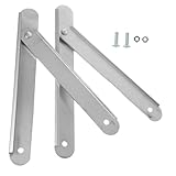 FIXOSHEE 2 piezas Accesorios de Escalera Bisagras de Aleación de Aluminio y Tirantes Reforzados para Peldaños Pequeños Soporte Resistente para Escaleras Domésticas Cocina