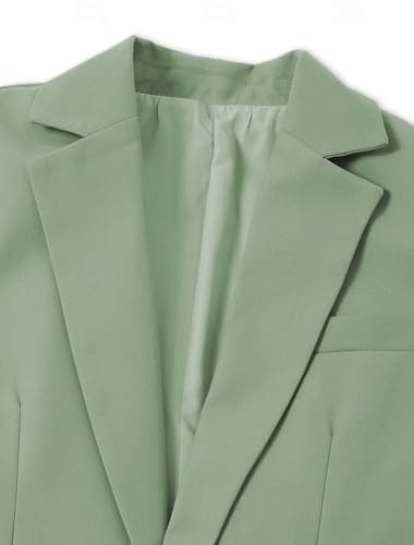 Men's Suit 3 Pieces Slim Fit Single Breasted Tuxedo Jacket Vest Pants Set Casual Formal Wedding Grooms4