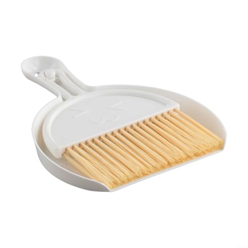 Niceminiwall Mini-Kehrschaufel- und Bürsten-Set für Schreibtisch- und Tischreinigung, kleiner Besen und Kehrschaufel-Set mit Kunststoffgriff, kompaktes Reinigungswerkzeug für Krümel, Schmutz und Staub – Bild 7