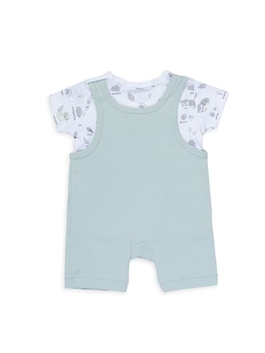 Image of Smart Baby Printed Pure Cotton Dungaree Set for Baby Boy & Baby Girl