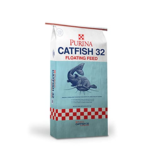 Purina | Catfish 32 | Grower-Finisher Catfish Feed | 50 Pound (50 LB) Bag