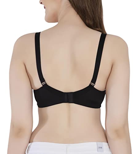 Image of Womens Seamless Padded Bra | Non Wired | Detachable Straps | Everyday Comfort | Full Coverage