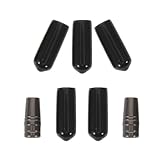 CLISPEED Metall Regenschirmspitzenkappe mit Gummiaufsatz Ersatz Zubehör für 10mm Schirmstangen Stabiler Schirmspitzenschutz für Sonnenschirme