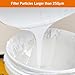 ROLLINGDOG Paint Strainer Bags 5 Gallon, 250 Micron Paint Strainer, White Fine Mesh Paint Filters Bag with Elastic Top Opening for Painting (5 Pack)