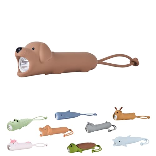 Winkee - Taschenlampe - Hund Bobo I Kleine Taschenlampe LED aufladbar I Mit Akku I Ca. 12 Stunden Akkulaufzeit