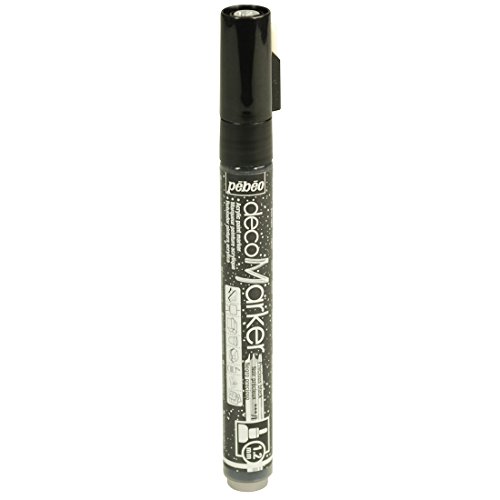 Pébéo 205755 Marqueur acrylique Pointe ronde 1,2mm Noir précieux