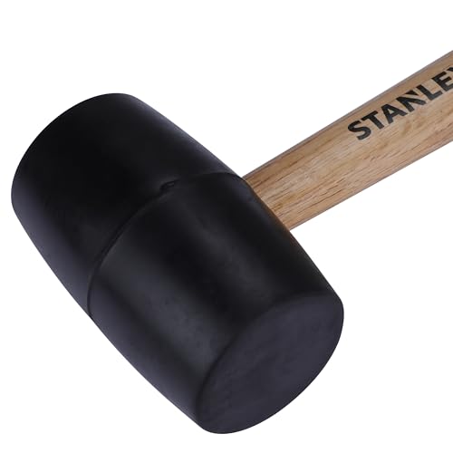 STANLEY STHT57528-8 Rubber Mallet for Masonry, Woodwork, Fittings for Home, DIY, Mechanic, Industrial & Professional Use, 680 gm, YELLOW & BLACK - Image 12 thumbnail