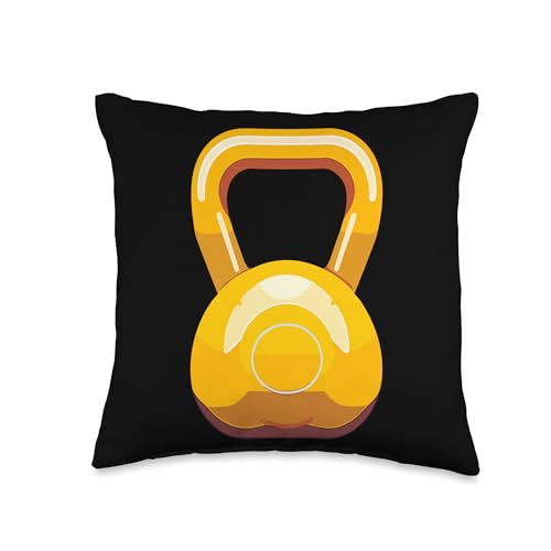 Kettlebell Throw Pillow