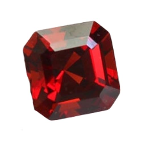 Grenat rouge naturel de qualité supérieure 8x8mm facetté pour haute joaillerie et pendentif