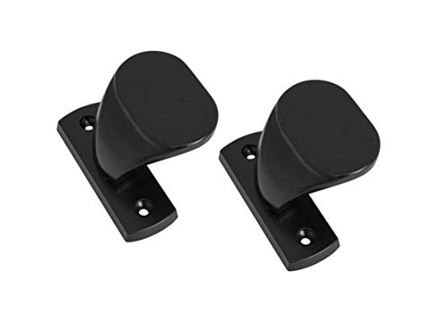 ADGO Diana Poignée Poignée à Tirer pour Balcon, Terrasse, Balcon, Portillon de Porte de Garage 85, Noir, 1 pièce