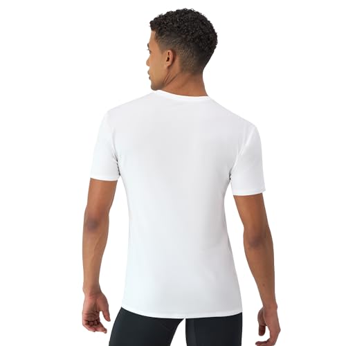 Hanes Men's Moves Breathable Mesh Back T-Shirt, X-Temp Moisture-Wicking Tee, White or Black/Grey, 3-Pack3