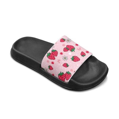 Doojoaye Cartoon Animal Slides for Kids Girls Summer Shoes for Outdoor Indoor Casual