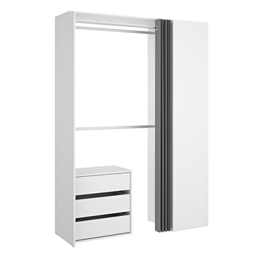 Kit vestidor blanco DEKIT para organizar tu ropa cómodamente en el dormitorio principal 2