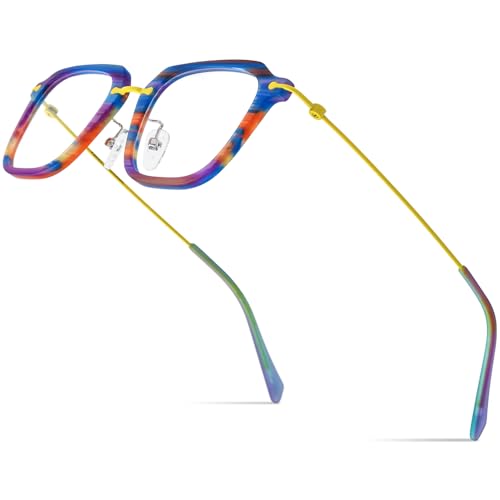 Image of FONEX Acetate Titanium Glasses Frame Men 2024 New Square Eyeglasses Spectacles Eyewear F85843
