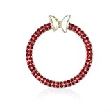 For Car Ignition Button Decoration Ring with For Crystal Style and One Click Start Accessory Features Zinc Alloy Construction and Rhinestone Accents (Red)