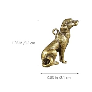Garneck 2 Pcs Dog Charms - Vintage Brass Puppy Pendant - Sitting Dog Figurine Statue Tiny Accessories - Antique Brass Dog Charm for Jewelry Making Pet Dog Puppy Charms for DIY Crafts Garneck 2 Pcs Dog Charms – Vintage Brass Puppy Pendant – Sitting Dog Figurine Statue Tiny Accessories – Antique Brass Dog Charm for Jewelry Making Pet Dog Puppy Charms for DIY Crafts