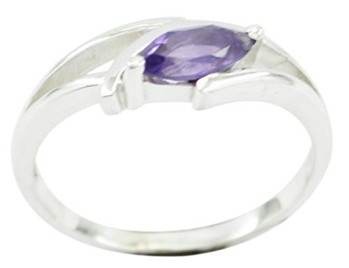 Bague en or pourpre naturel RIYO argent 925 sterling pour femme