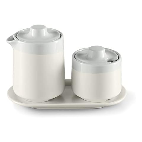 Tchibo Kaffeezubehör, Milch und Zucker-Set, Milchkännchen, Zuckertopf, Tablett Cover