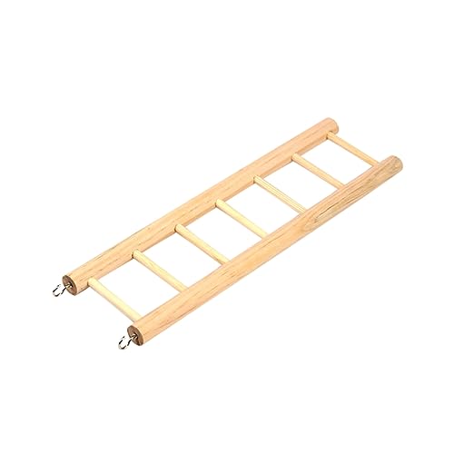 CIYODO Parrot Toy Mini Wood Ladder Squirrel and Hamster Climbing Toy Pet Bird Accessories 6 Ladders Set