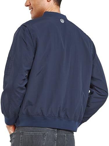 NORTHYARD Men's Bomber Jacket Lightweight Casual Windbreaker Zip Up Fashion Windproof Coat Spring Fall2