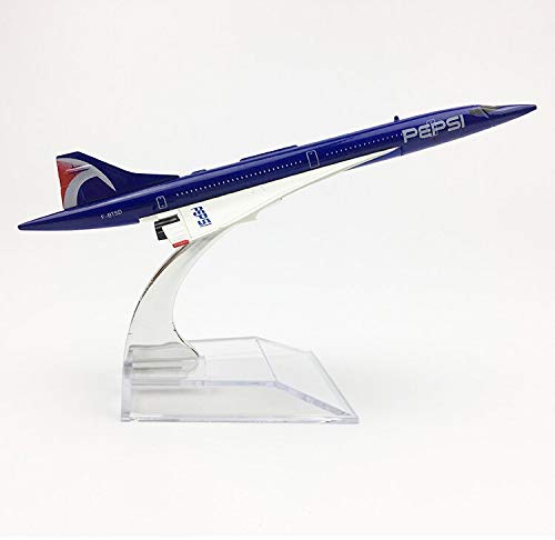 sage square 1:300 scale metal model aircraft, highly detailed souvenir model aircraft collection (concord pepsi), Pack of 1, Multicolor