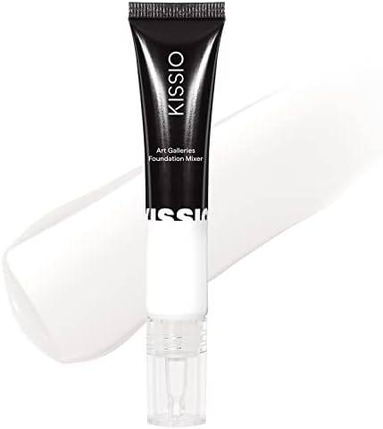 KISSIO White Foundation,Foundation Mixing Pigment,White Pigment for Foundation,Color Corrector,Smooth and Light,Blends Easily With Foundation,Deep to Shallow,Cruelty Free, 0.67 oz.