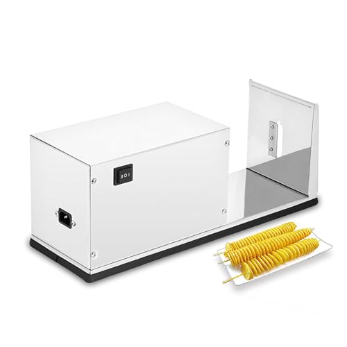 Máquina cortadora eléctrica en espiral para papas