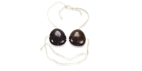 Fun Express Coconut Bra for Luau Party - Hula Costume Brown
