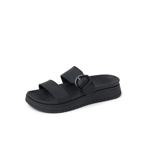 REEF Womens Sandals, Vista Capri, Black, 8
