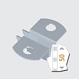 Element-System 11611-00000 Einsteckhalter für U-Träger Regalträger / 2-seitig/Auflage für Holz- und Glasböden/Regalsystem, Silber