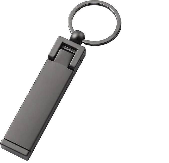 バッグハンガー フック バッグフック キーホルダー スマホスタンド機能付き デスクホルダー コンパクト カバン掛け 軽便 オフィス 出張 旅行 外出用 お持ち運び便利 耐荷重15㎏ （マットブラック）