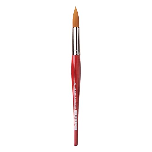 Image of da Vinci Watercolor Series 5580 CosmoTop Spin Paint Brush, Round Synthetic with Red Handle, Size 24 (5580-24)