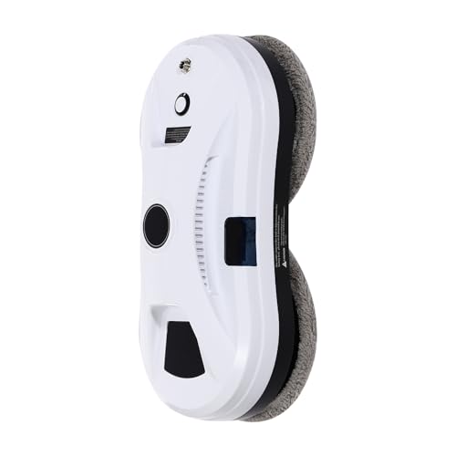 HarBin-Star Robot limpiador de ventanas eléctrico con mando a distancia, función de pulverización de agua y 10 toallitas, robot de limpieza de cristales, 2800 Pa fuerte succión (B)