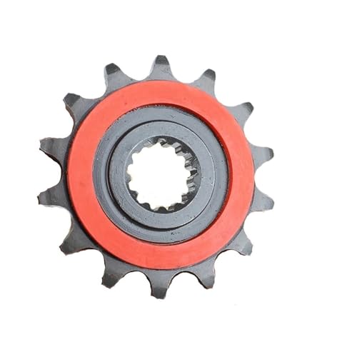 SWVYDC Moto Piñon Delantero Kit de piñón Delantero y Trasero Compatible con Zontes ZT125, ZT150, ZT155, U, U1, U2, G1, G2, Z2, GK, G1X, ZT, KD 125, 150, 155 Kit de Piñón Cadena(14T)