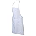 BOYANN Adultos Unisex Delantales de Cocina Mujer Hombre Cocinero, Blanco