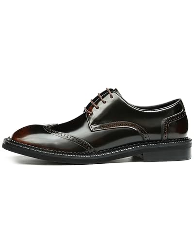 Men's Dress Shoes - Minimalist Cap Toe Derby in Genuine Leather | Sleek Dress Shoes for Business 237033