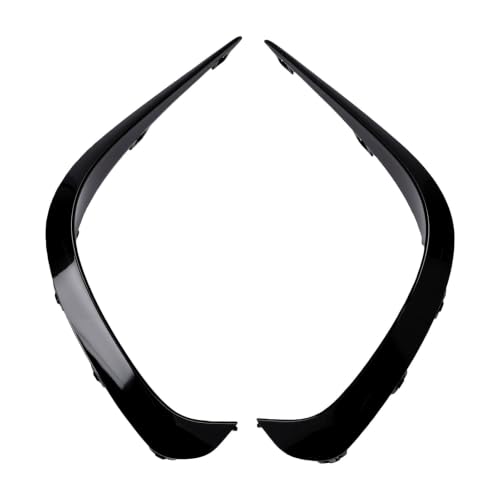 Becquet latéral de pare-chocs avant en noir brillant pour protection et style