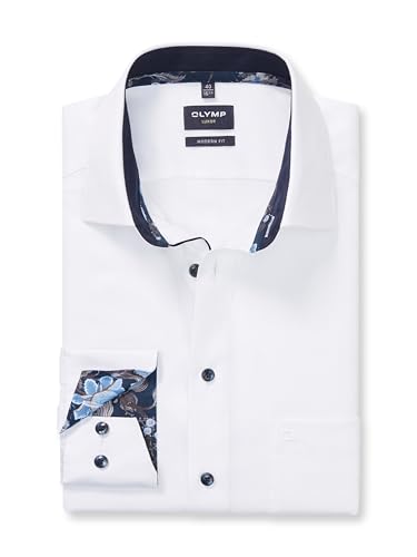 Chemise modern fit OLYMP Luxor anti plis col New Kent homme