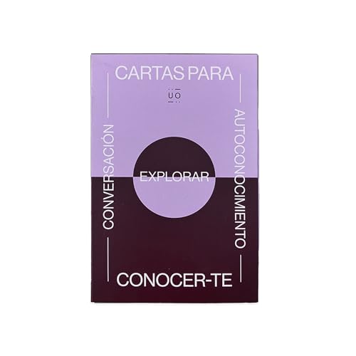 UO Cartas para Conocer-te, Juego de Cartas de Terapia para Adultos, Parejas y Familias, Juego Divertido para conectar con Tus Personas favoritas, Regalo Original, español