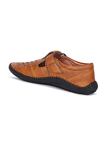 Image of AADI Men's Synthetic Leather Outdoor Casual Sandals & Floaters