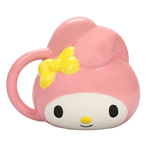 Amazon.com: Bioworld My Melody 16 Oz Sculpted Ceramic Mug : Home