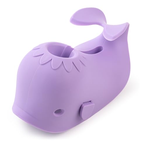 Faucet Cover Bathtub Baby Spout Cover Soft,Bath Faucet Cover for Baby's and Kid's Safety (Whale Purple)
