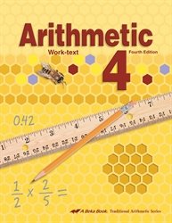 Paperback Arithmetic 4 - Abeka 4th Grade 4 Mathematics Student Work Text Book