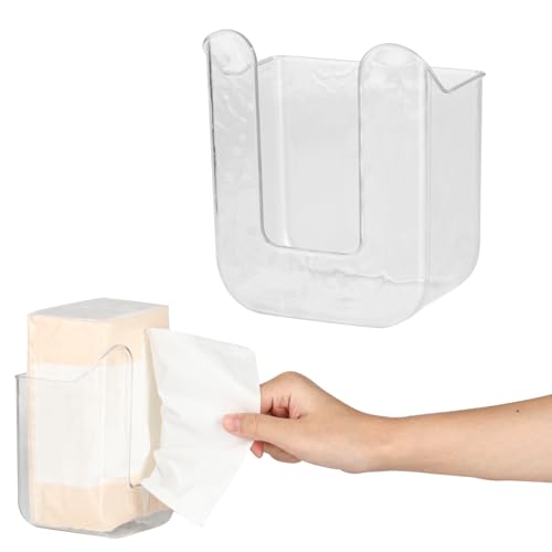 Wall Mounted Bathroom Wipes Holder - Toilet Paper Towel Dispenser, Wet Wipe Box Self-adhesive