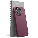 elago Silicone Liquido Custodia Cover Compatibile con iPhone 13 Pro Case (6.1"), Cover Protettiva per Fotocamera con Schermo Intero, Antiurto, Custodia in Morbida Microfibra Antigraffio (Bordeaux)
