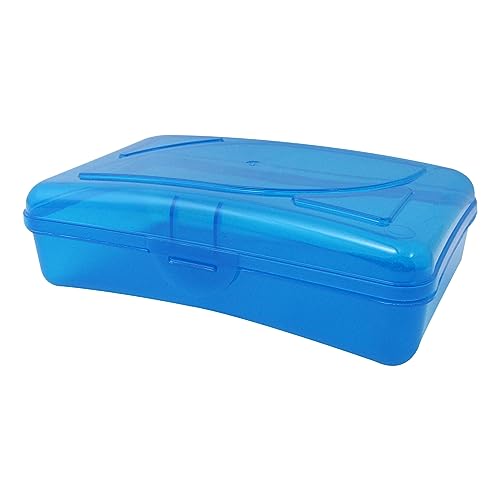 Cra-Z-Art Plastic School Box, 2-3/16"H x 5-3/16"W x 8"D, Assorted Colors